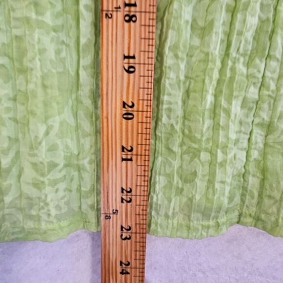 Fenomenon By Chapter One Blouse Women Medium Green Semi Sheer Button Up Casual - Picture 7 of 11